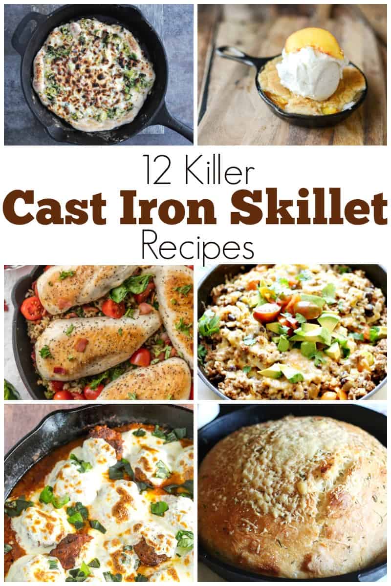 From skillet pizza, to skillet cobbler and even skillet bread, you are definitely going to want to get out that skillet and prepare to amaze your friends and family with any one, or all, of these 12 Killer Cast Iron Skillet Recipes! | Design Dazzle