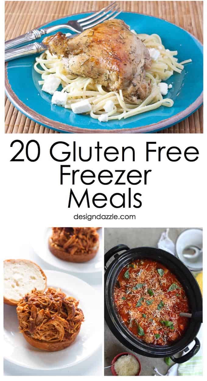 Are you looking for something quick you can make on those busy nights? These 20 Gluten Free Freezer Meals are not just delicious, but so easy to make! | Design Dazzle