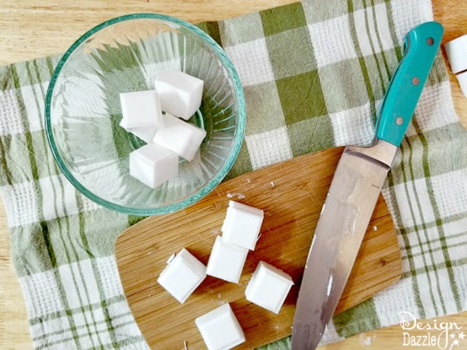 This Homemade Rosemary Lavender Soap recipe is surprisingly simple and turns out absolutely gorgeous every time you make it! | Design Dazzle