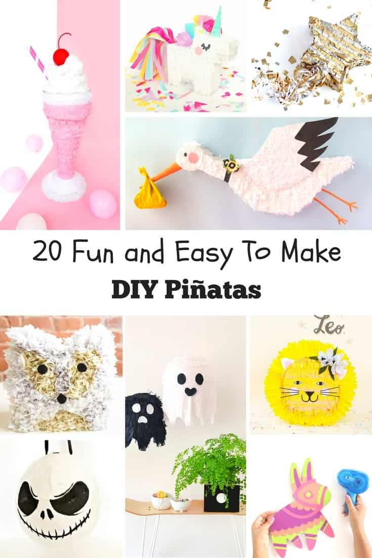 Hosting a party? You definitely need a pinata to make the event so much fun and exciting for all your guests! Here are 20 fun and quick to make DIY pinatas we've collected just for you!