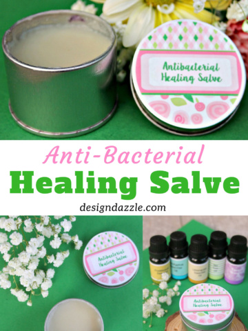 You will love this healing essential oils salve! It's so easy to make and so amazing. It helps soothe and heal minor cuts, bruises, and burns.