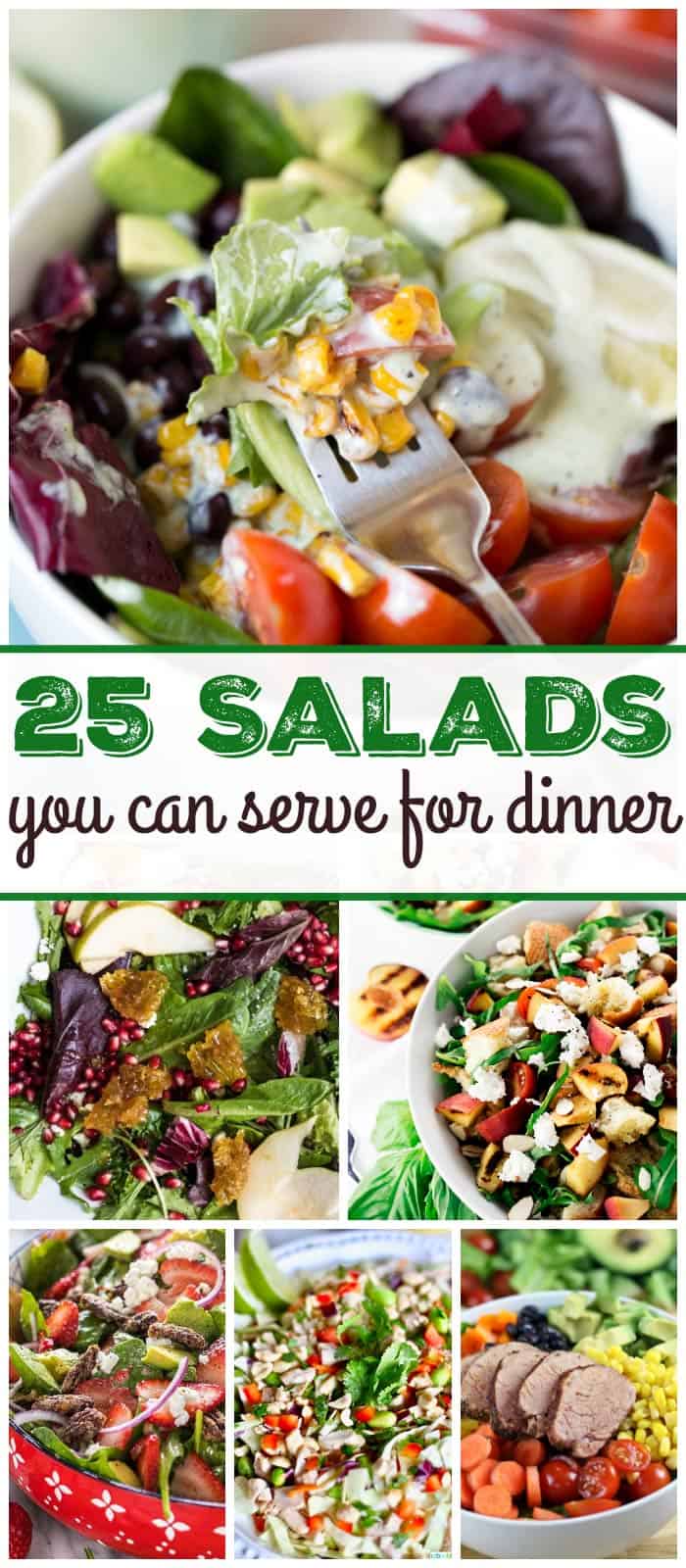 Wow your guests with these 25 salads for dinner that are quick and easy to make and super yummy! | Design Dazzle