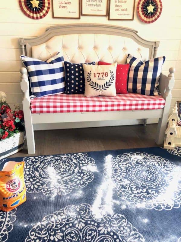 Is there anything more lovely than your home smelling fresh and clean? I've been getting ready for summer and I'm sharing my tips on how to clean rugs! Getting ready for summer. A clean home is a happy home! #summercleaning #Arm&Hammer