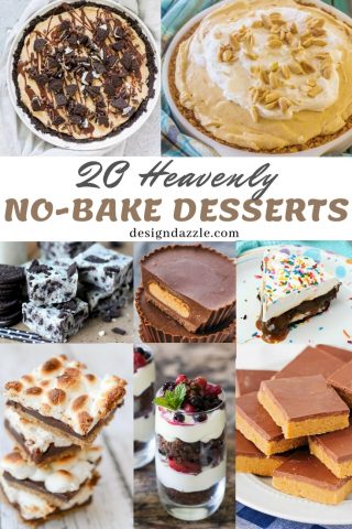 These delectable no bake desserts are so heavenly you'll keep asking for more. They're so addictive that you might think of NOT using your oven anymore! LOL! - DEsign Dazzle