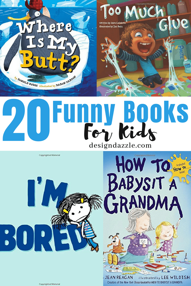 If you're looking for funny books for kids, you're in the right place! We've collected some of the best pieces the kids will enjoy! These are great books that can motivate and inspire them to love reading. And they're real funny too!  - Design Dazzle