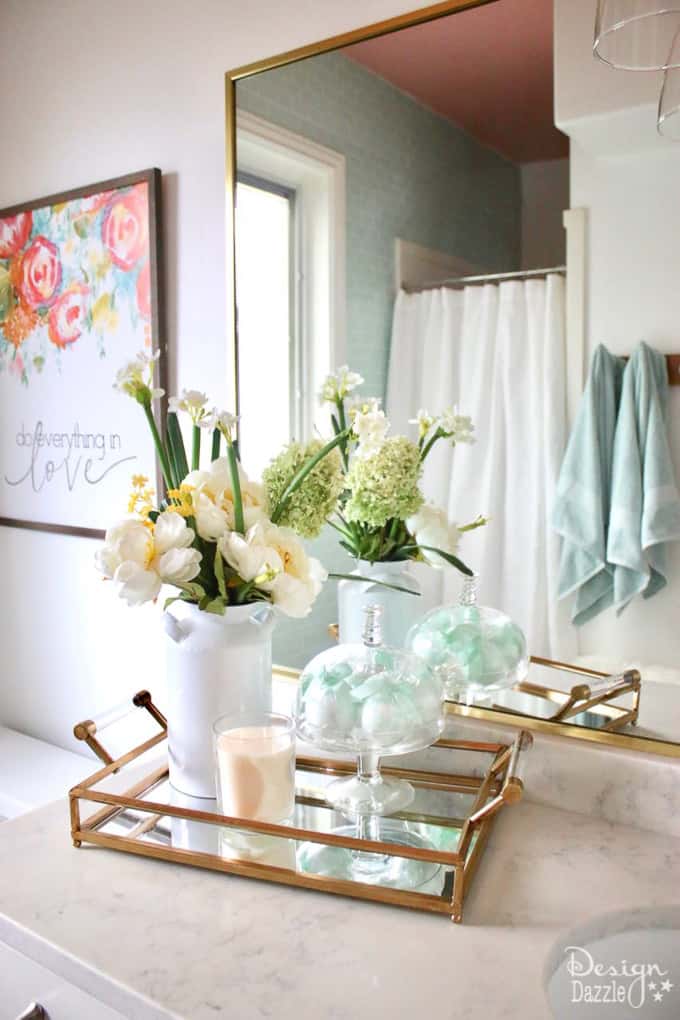 Tiling doesn't have to be difficult! As part of my bathroom remodel I'm showing you how I used Tic Tac Tiles to make my tiling process easy peasy! | Design Dazzle Tiling doesn't have to be difficult! As part of my bathroom remodel I'm showing you how I used Tic Tac Tiles to make my tiling process easy peasy! | Design Dazzle