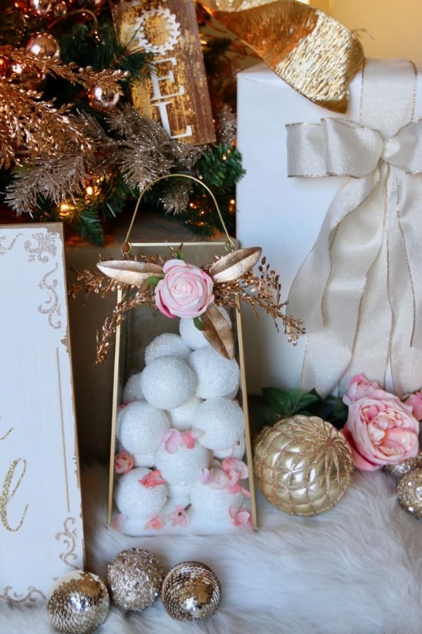 Pink Florals And Gold Metallics Christmas Tree - Dream Tree Challenge | Toni Roberts Design Dazzle