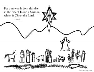 FREE and simple nativitiy coloring pages. You can use them for coloring sheets, popsicle stick puppets or just a kid-friendly nativity. 