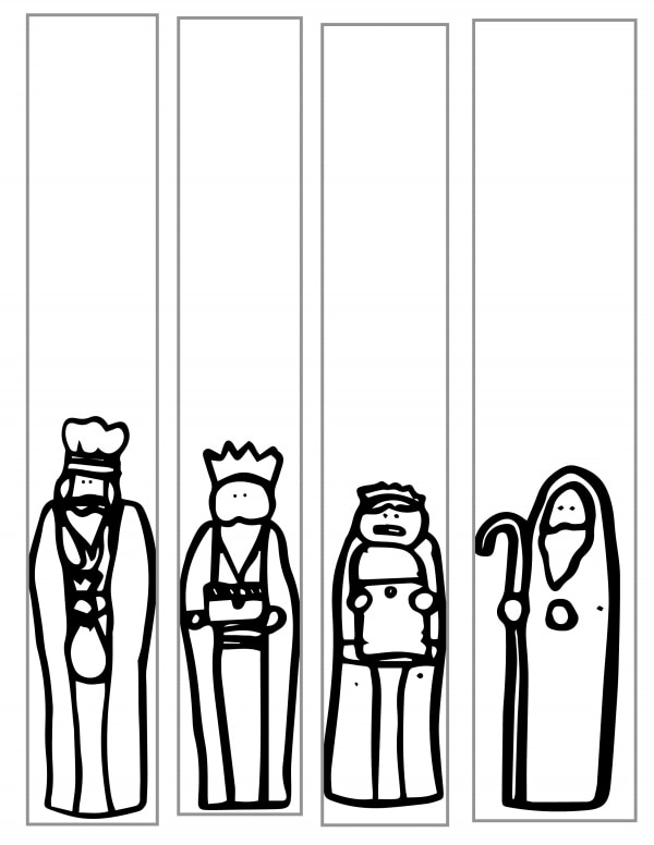 Free Printable Nativity &amp; Coloring Page - Design Dazzle