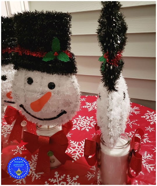 It's a merry time of year full of cheer and lots of parties. so these dollar tree snowmen centerpieces are just the thing for all your merriment!