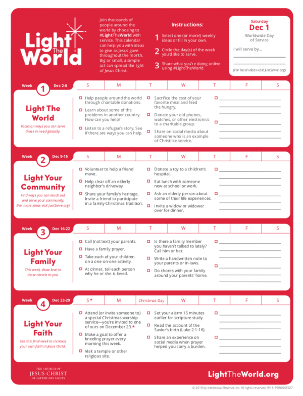 One of my very favorite activities to participate in every Christmas is Light The World from the Church of Jesus Christ of Latter-Day Saints! | Design Dazzle