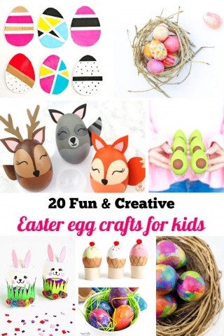 20 fun creative easter egg crafts for kids pinterest 1