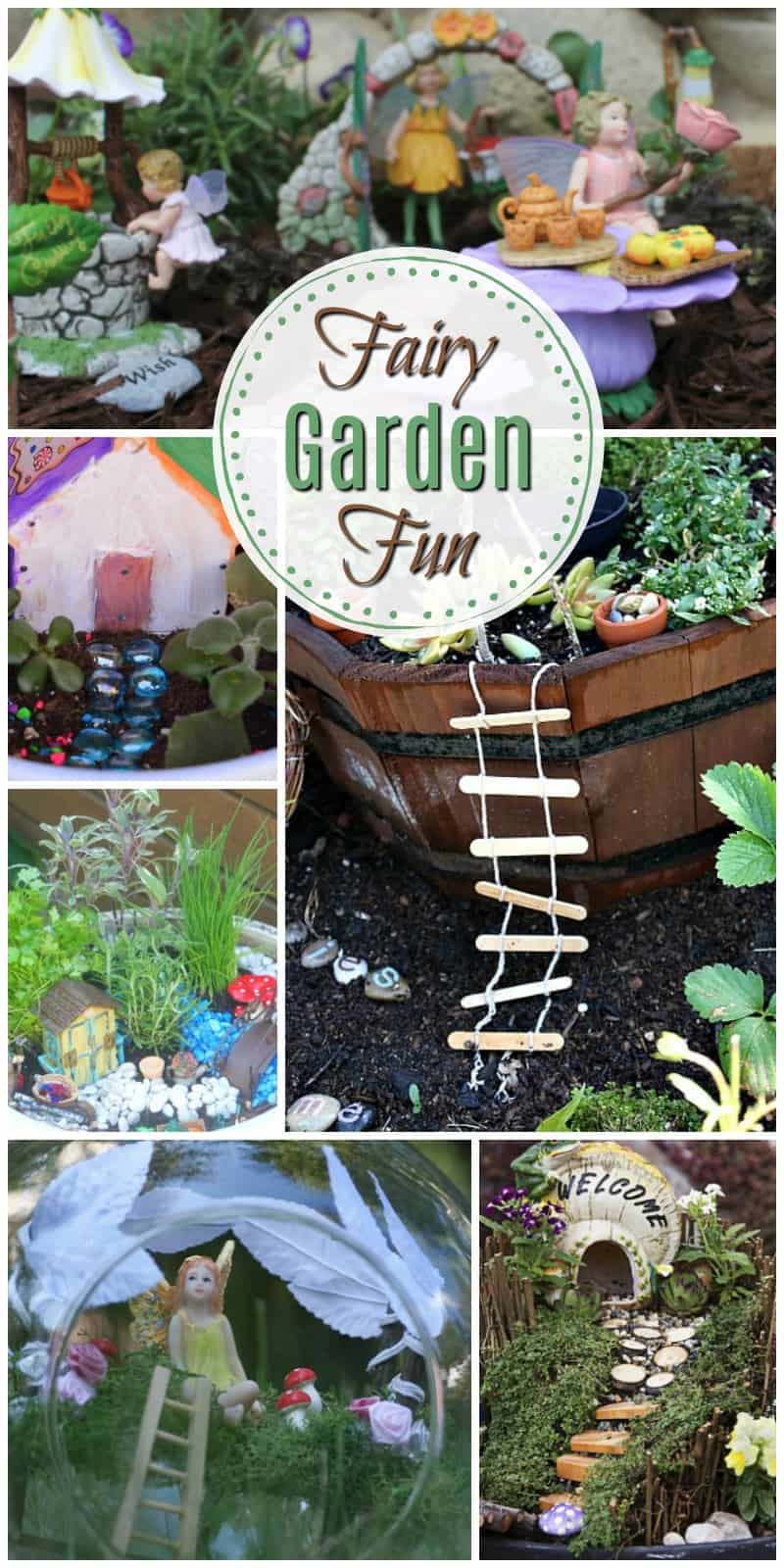 These adorable fairy garden ideas will definitely impress anyone who sees! Check out how to make a darling DIY Fairy Garden for indoors or outdoors! #fairygarden #fairyhouses || Design Dazzle