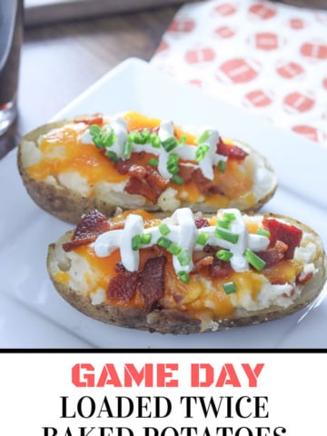 Game day loaded twice baked potatoes pinterest 1