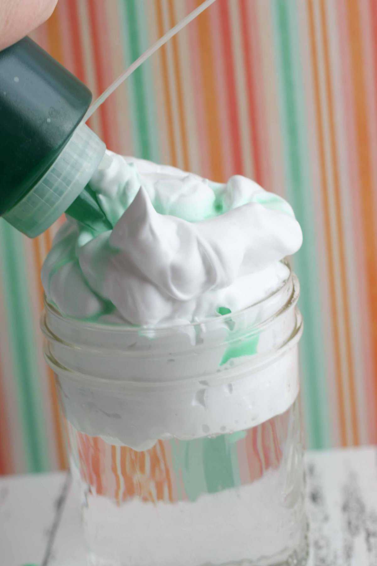 These shaving cream rain clouds are a simple but fun science experiment for kids! It's a great teaching tool on how rain is produced. It's also a cool boredom buster, a great indoor activity for kids this winter or any season of the year! - Design Dazzle
