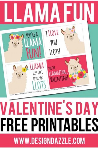 Llama valentine cards pinterest 1