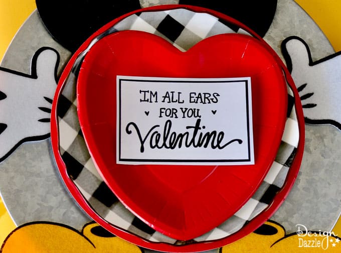 Whether you are planning a party for kids or adults, this Mickey and Minnie Valentine's Day Celebration is adorable and loads of fun! | Design Dazzle