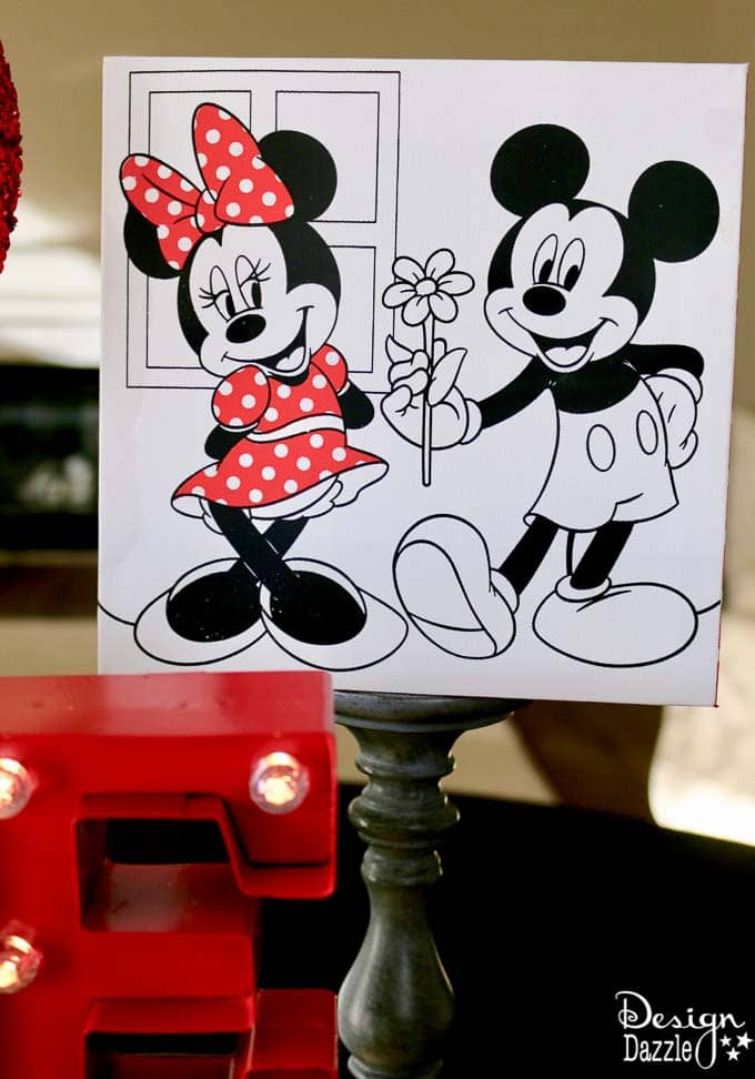 Whether you are planning a party for kids or adults, this Mickey and Minnie Valentine's Day Celebration is adorable and loads of fun! | Design Dazzle