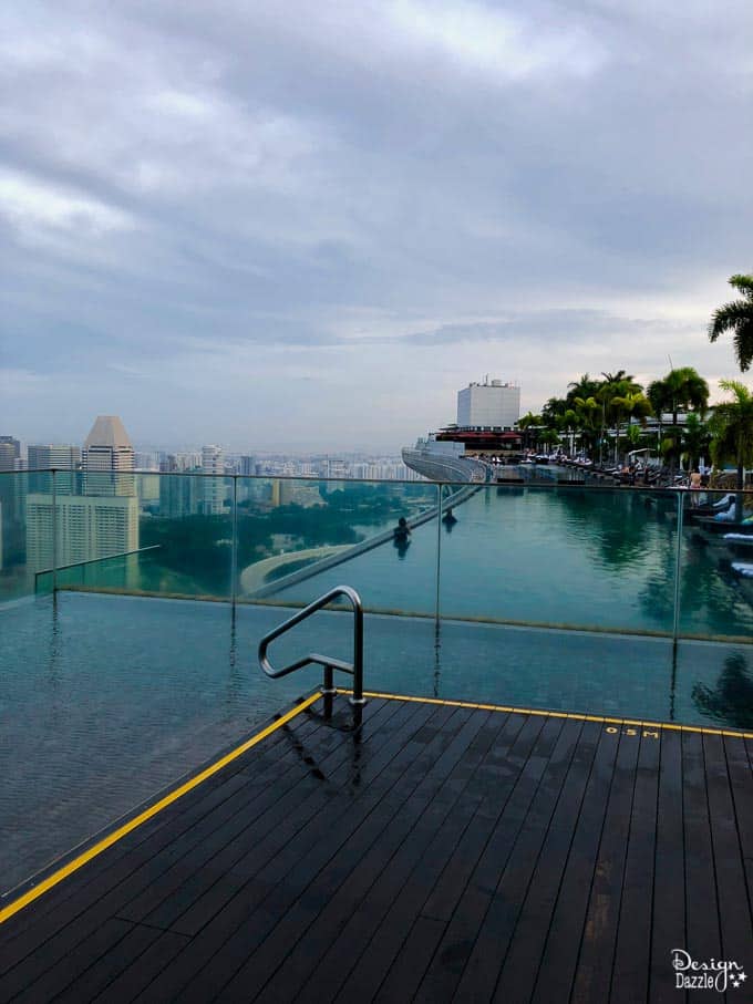 Singapore Marina Bay Sands and swimming in their infinity pool absolutely lived up to the hype! Read all about our experience! | Design Dazzle