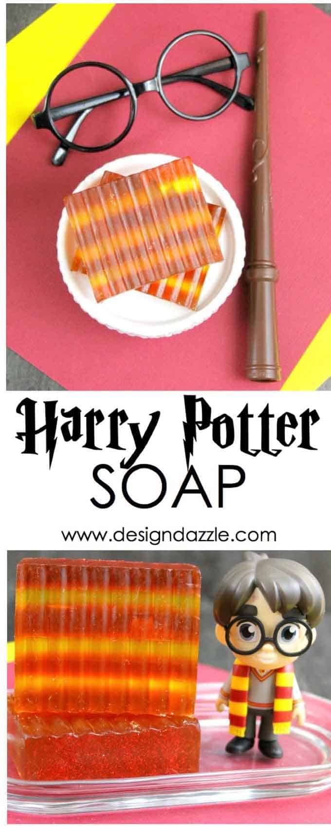 This Harry Potter soap will definitely get you so thrilled!It's super easy to make and a great gift idea for your family and friends that are certified Potterheads!It is also a nice favor for your Harry Potter themed party! - Design Dazzle