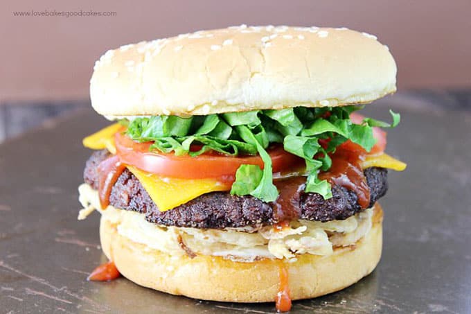 Copycat red robin whiskey river bbq burger