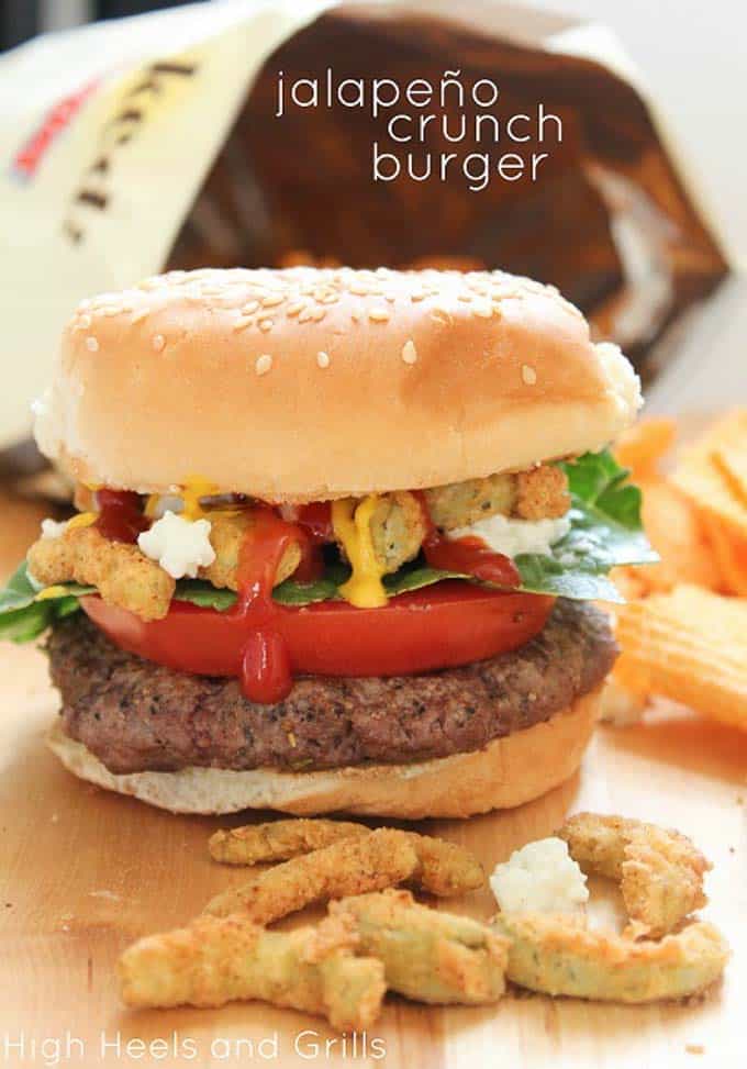 Jalepeno crunch burger