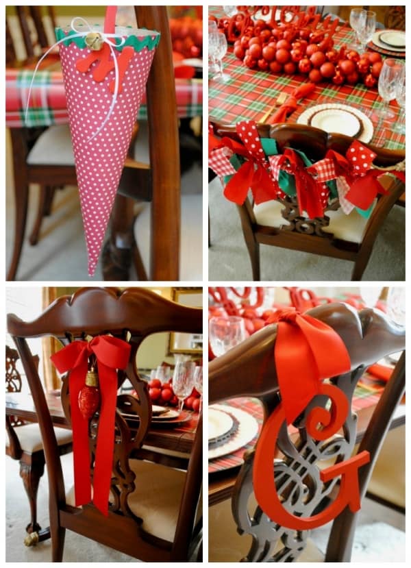 Christmas chairs 4 ways by the party teacher