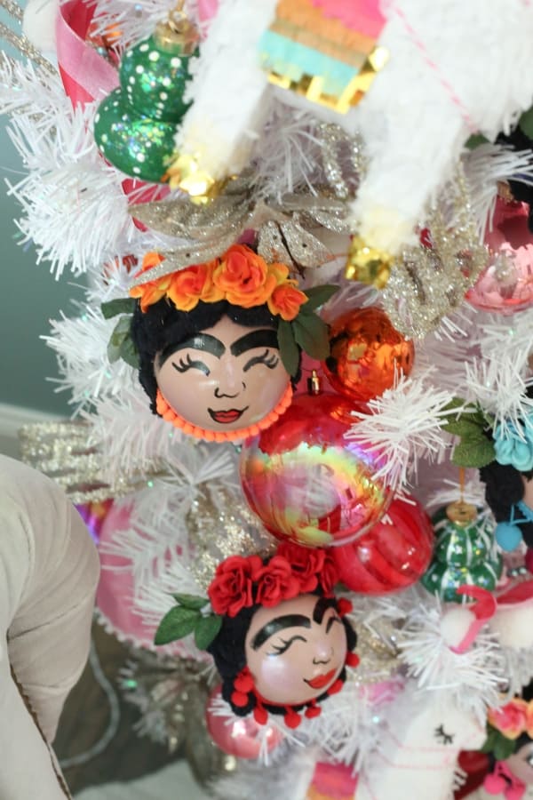 Frida kahlo handmade ornaments christmas tree 15