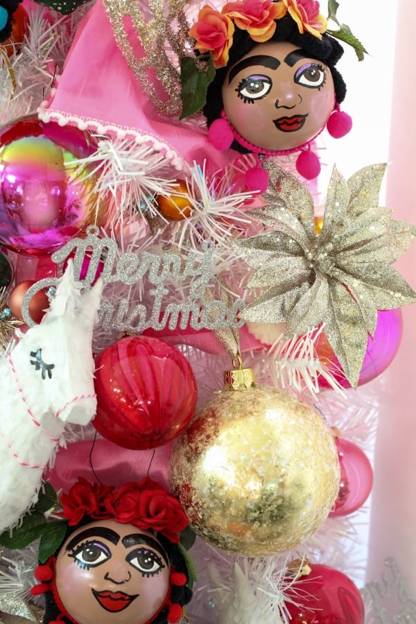 Frida kahlo handmade ornaments christmas tree 23