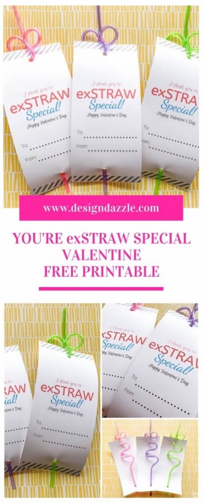 exSTRAW special valentine! Free printable