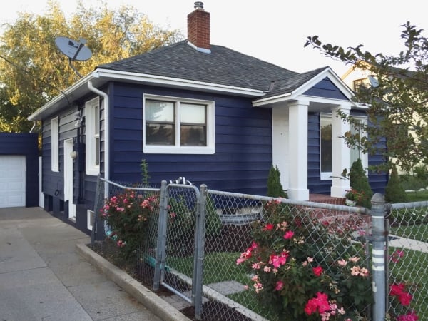 Navy Blue Home Exterior: Before And After