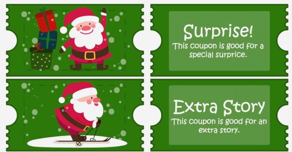 Free Christmas Coupons for kids and activity pages to color! - Design Dazzle