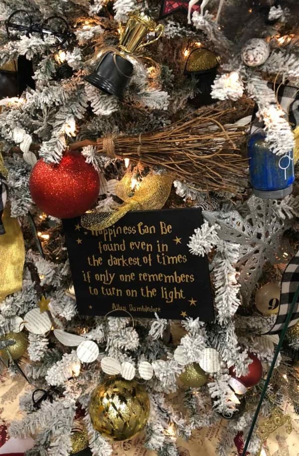 Harry Potter Themed Christmas Tree