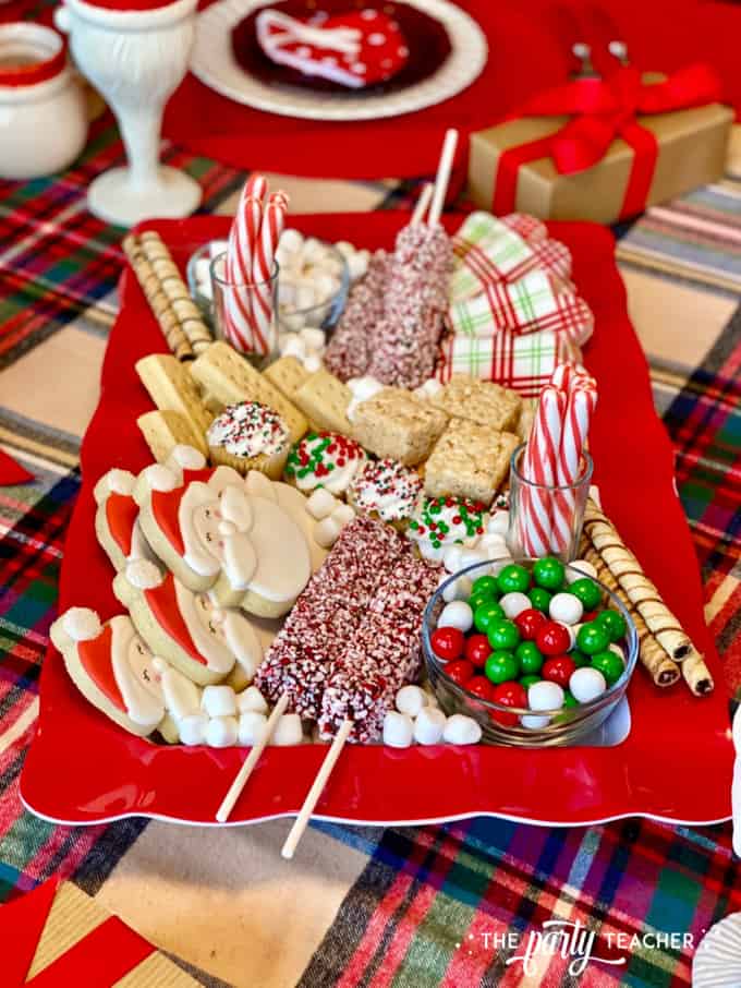 Christmas charcuterie board by the party teacher 28