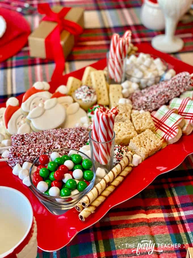 Christmas charcuterie board by the party teacher 36