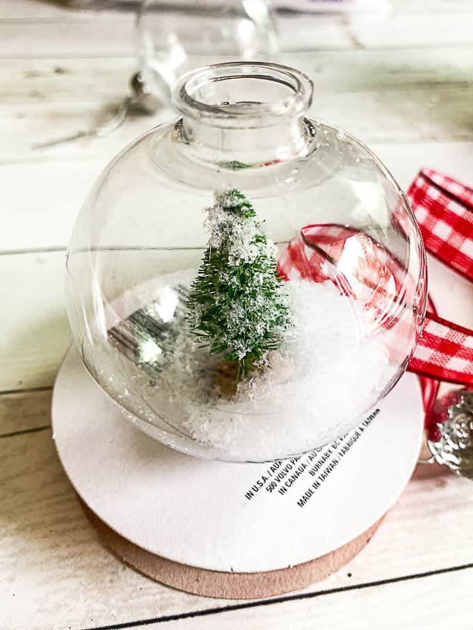 Design dazzle christmas wonderful diy snow globe ornament 6