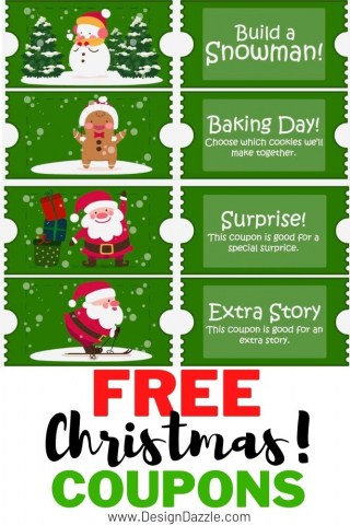 Free Christmas Coupons - Design Dazzle