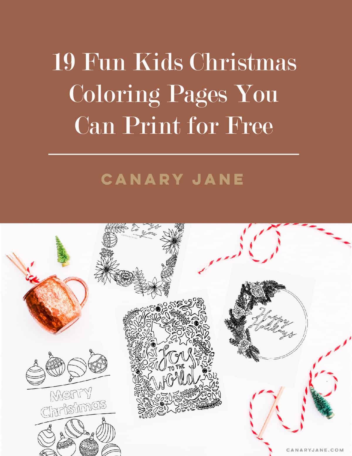 19 Fun Kids Christmas Coloring Pages!