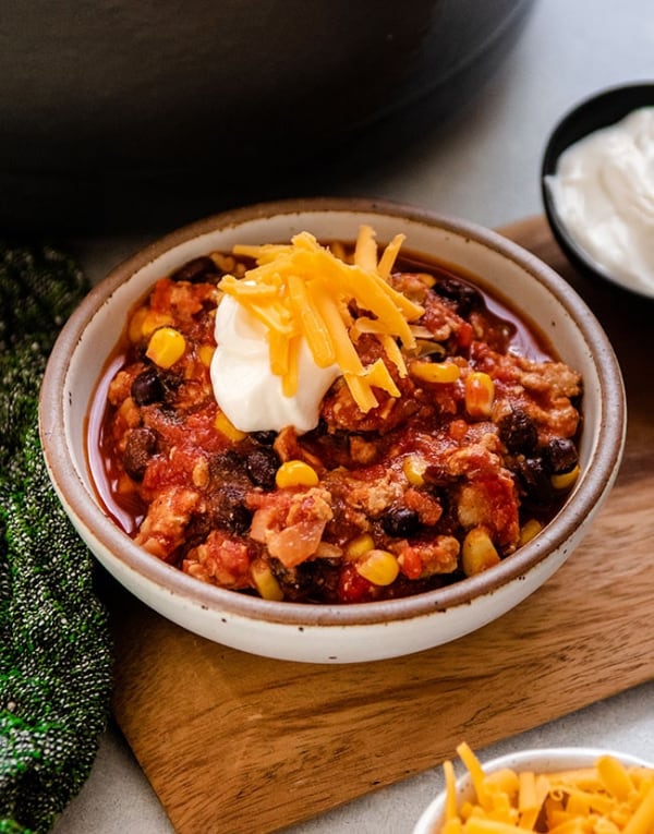 turkey corn and black bean chili