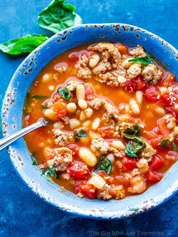white bean and sausage soup