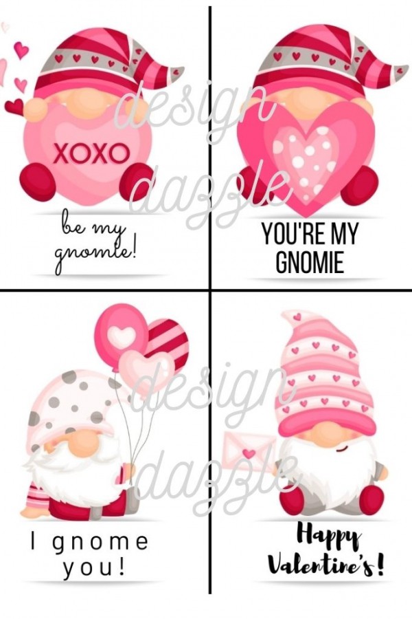 Gnome valentine white watermark