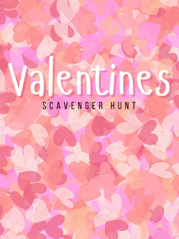 Valentine scavenger hunt free printable - Design Dazzle