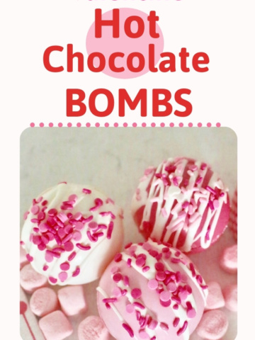 Valentine hot chocolate bomb