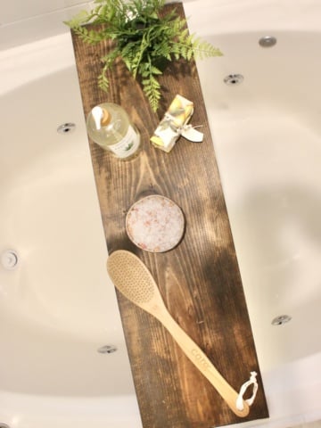 DIY Bathtub Tray - No tools needed