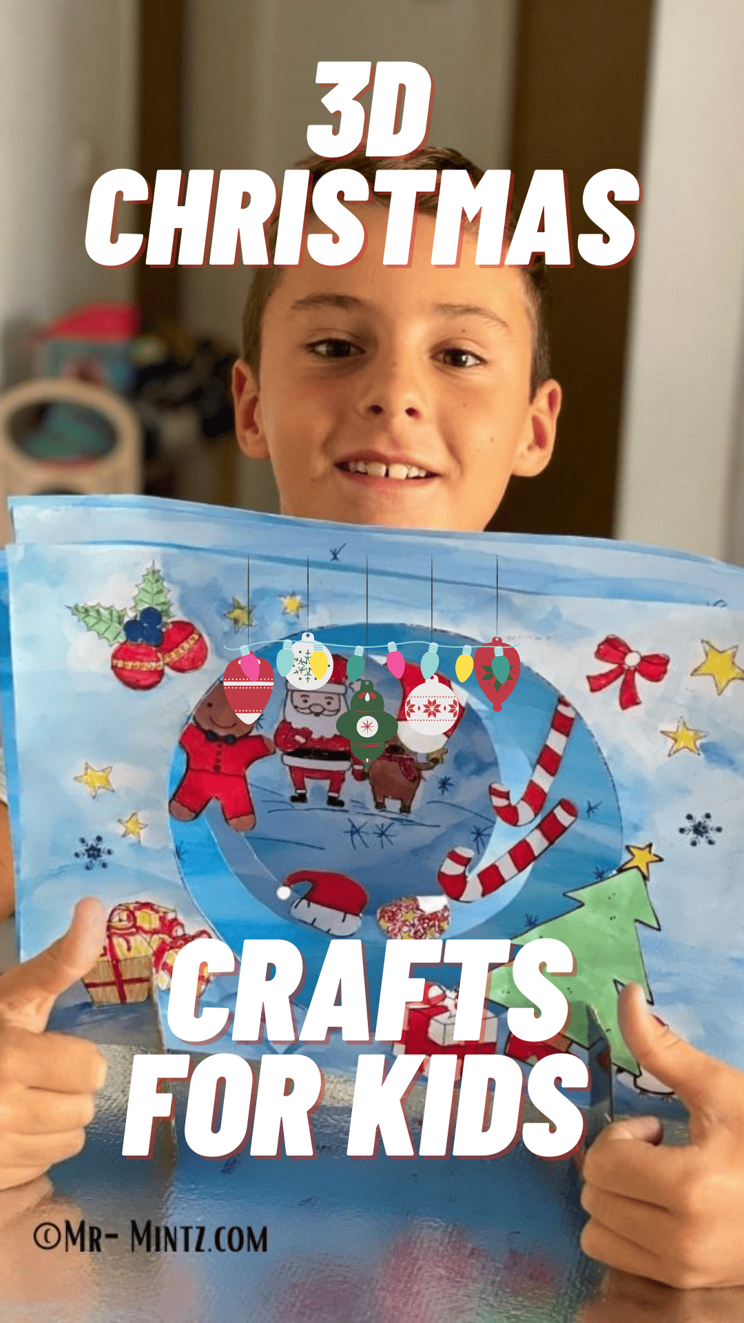 Creative and Easy 3D Christmas Craft for Kids Design Dazzle