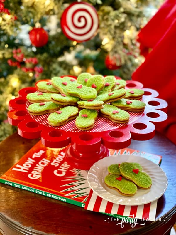 Grinch Nutter Butter Cookie Recipe by The Party Teacher 24