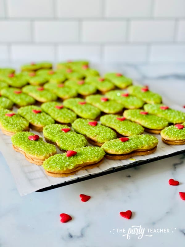 Grinch Nutter Butter Cookies Recipe by The Party Teacher 10