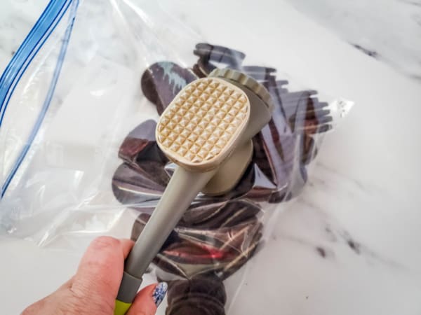 No Bake Valentine Oreo Truffles process