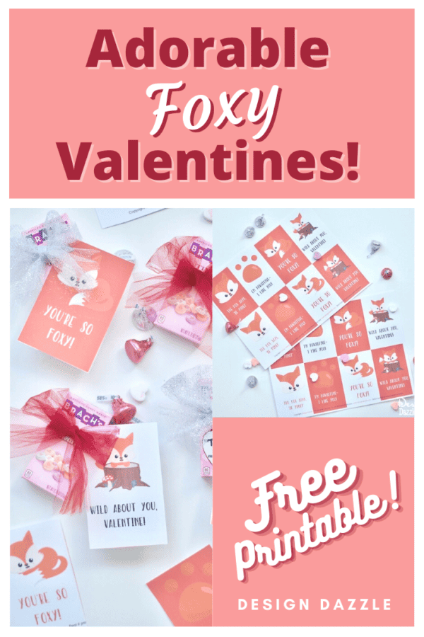 Adorable Foxy Valentine Printables
