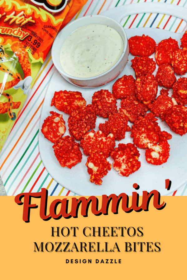 flamin' hot Cheetos mozzarella bites recipe